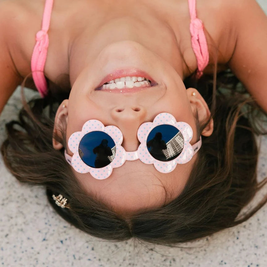 Daisy Sunglasses Pink Aqua Spot