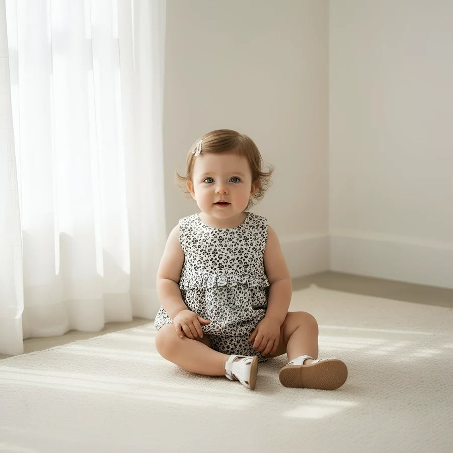 Baby Girls Nora Playsuit Navy Daisy