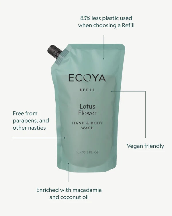 Hand & Body Wash Refill 1L Lotus Flower