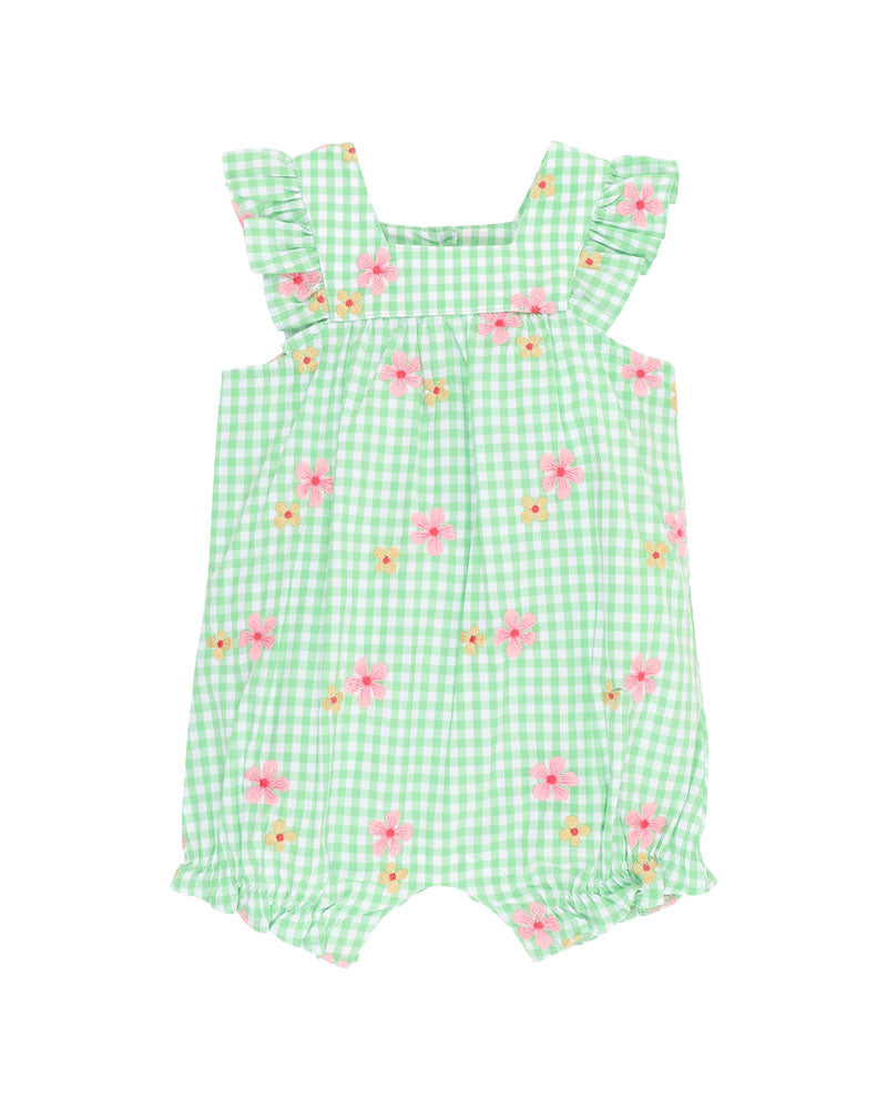 Grow Wild Emb Check Romper