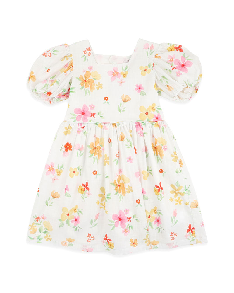 Grow Wild Puff Sleeve Dress