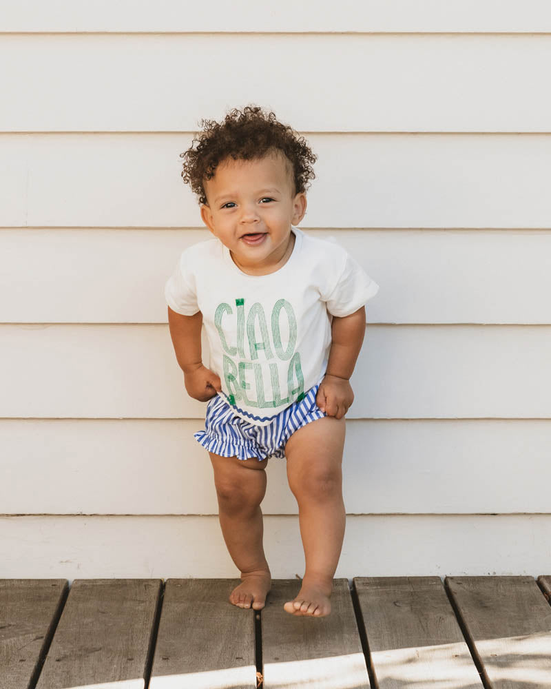 Summer Vacay Blue Stripe Bloomers
