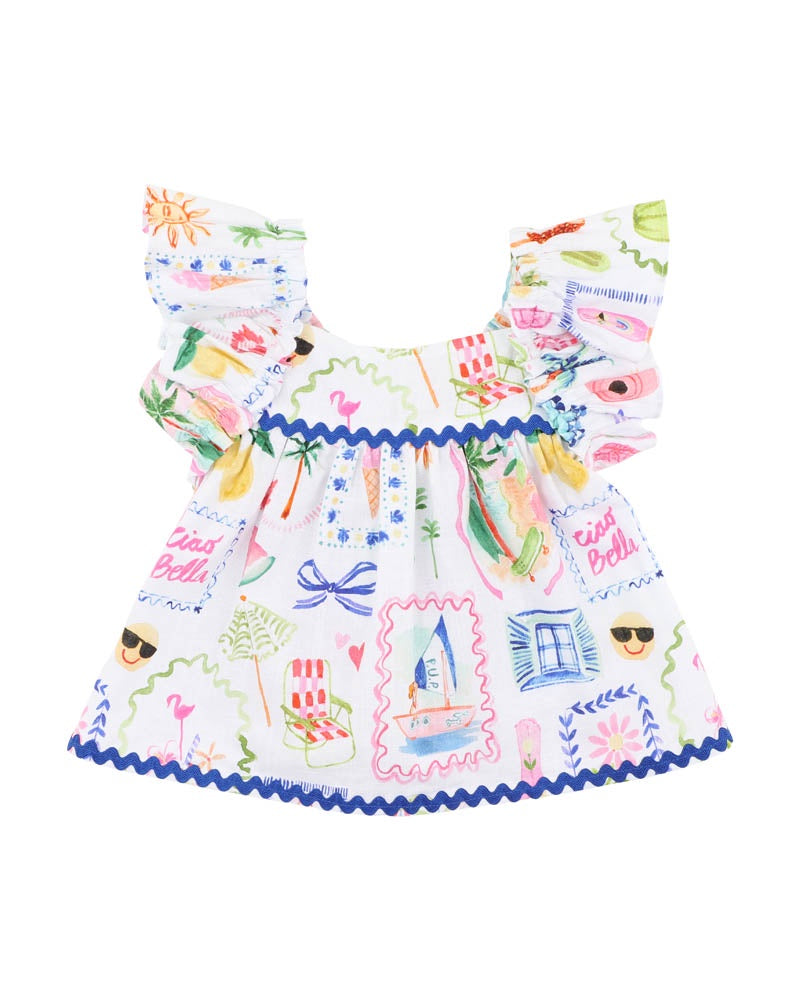 Summer Vacay Ric Rac Top