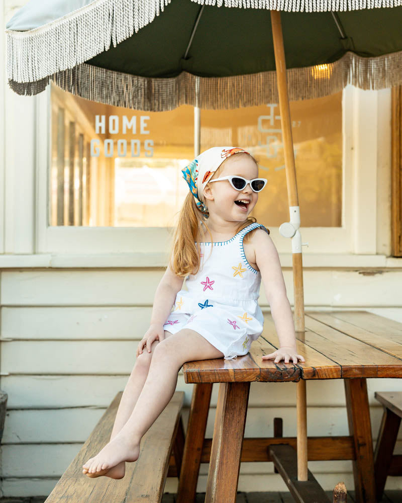 Summer Vacay Starfish Emb Playsuit