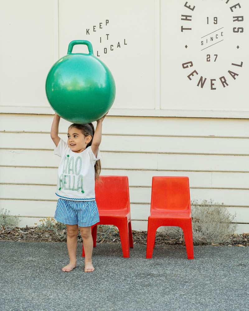 Summer Vacay Stripe Flared Shorts