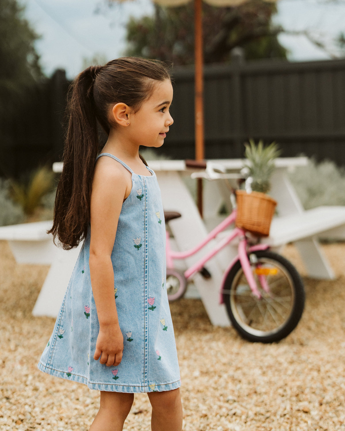 Sundae Denim Tulip Dress