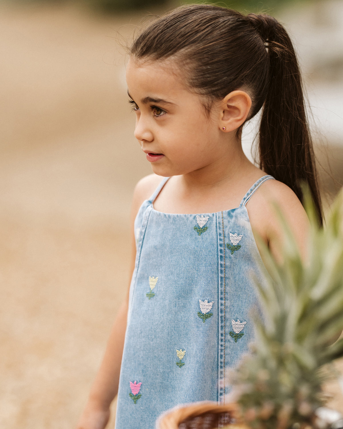 Sundae Denim Tulip Dress