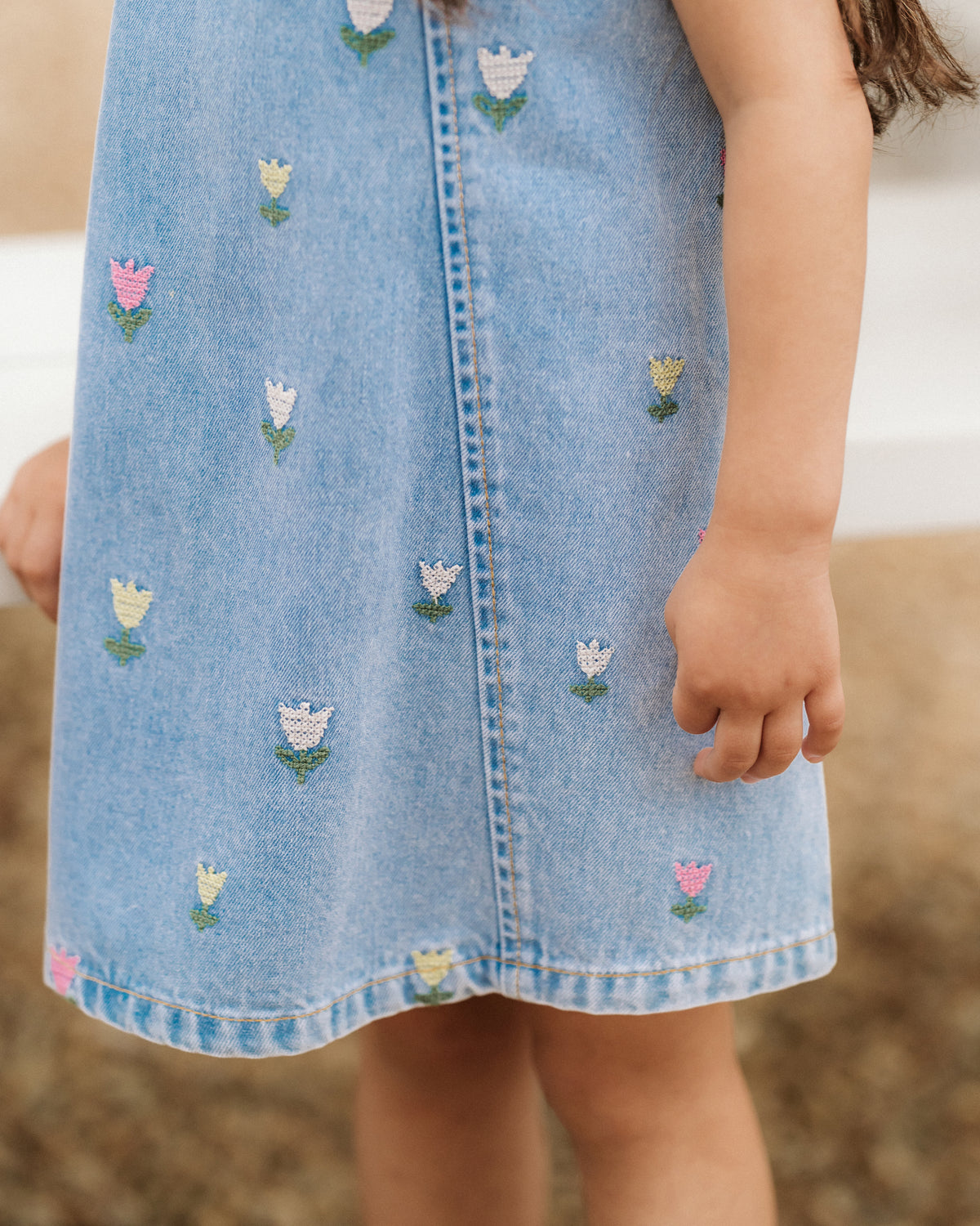 Sundae Denim Tulip Dress