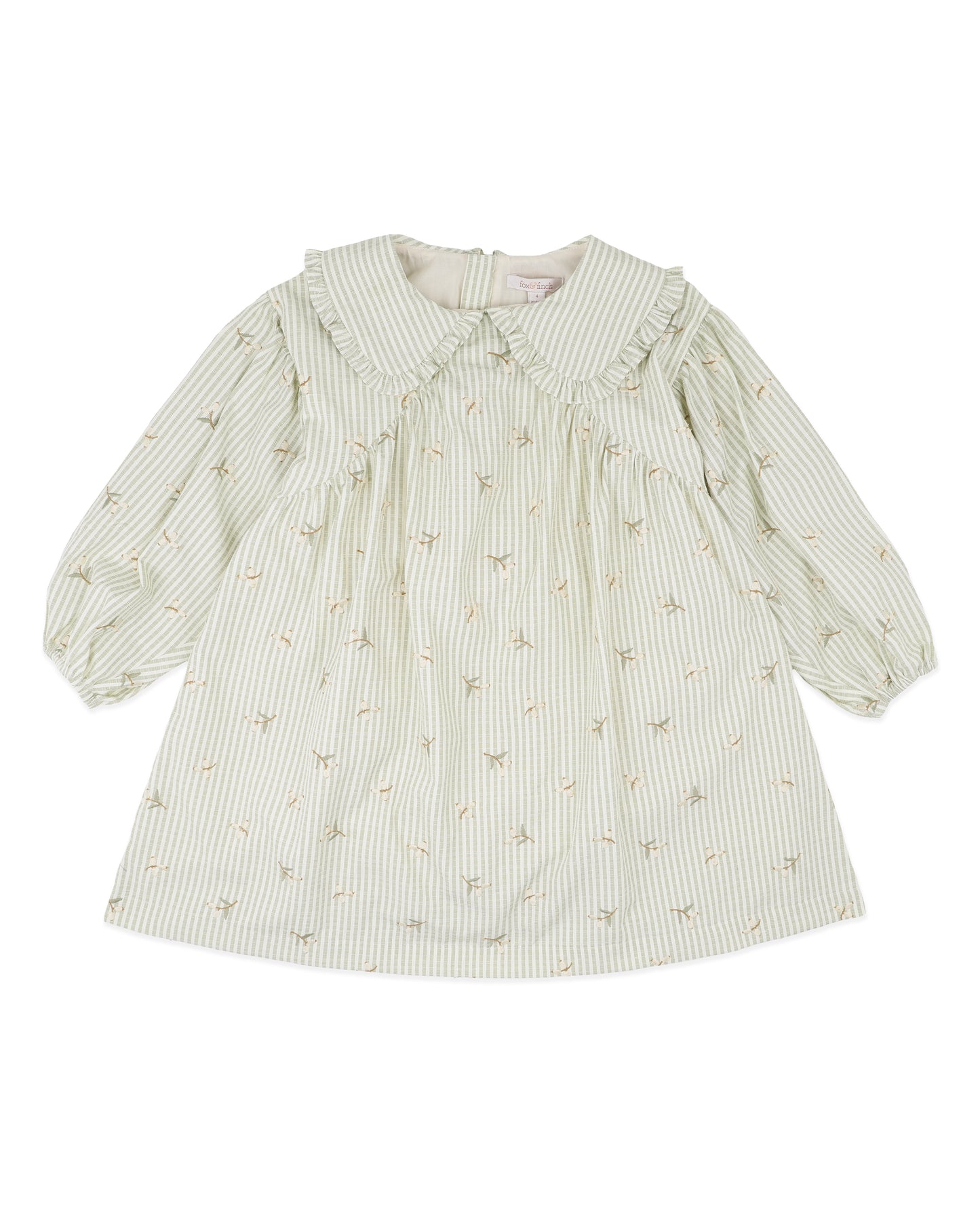 Orchard Bloom Emb. Stripe Dress