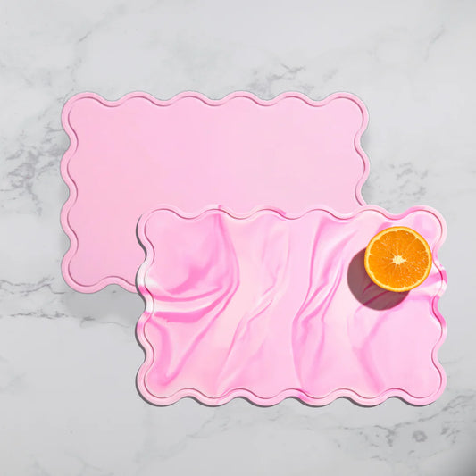 Chopping Boards (Set of 2) Swirl + Solid Fairy Floss