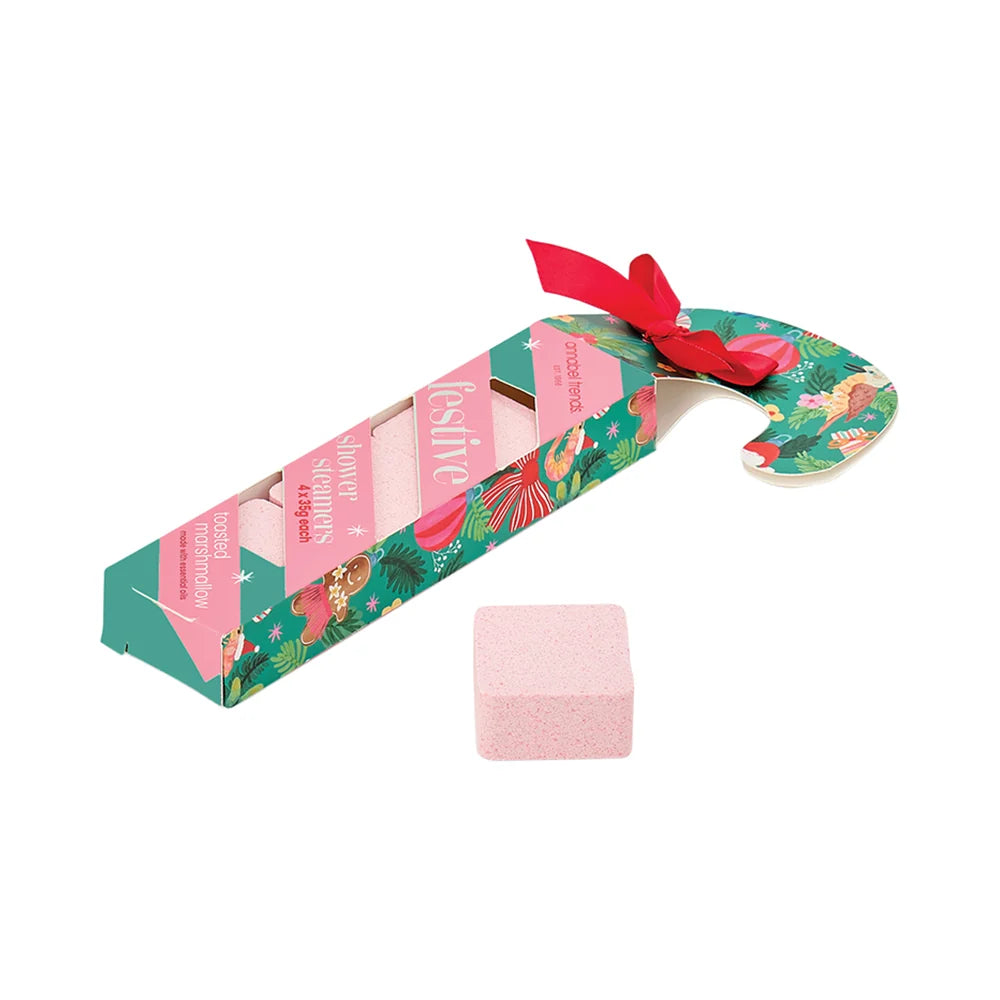 Festive Candy Cane Shower Steamer 4pk