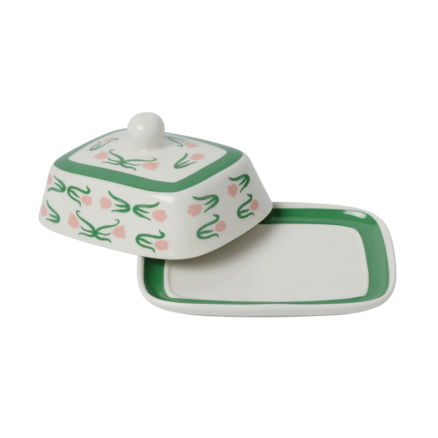 Floral Butter Dish