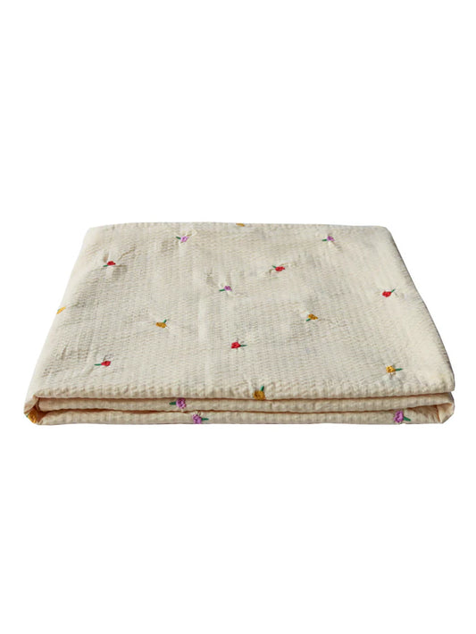 Forget Me Not Embroidered Tablecloth 160 x 260 cm