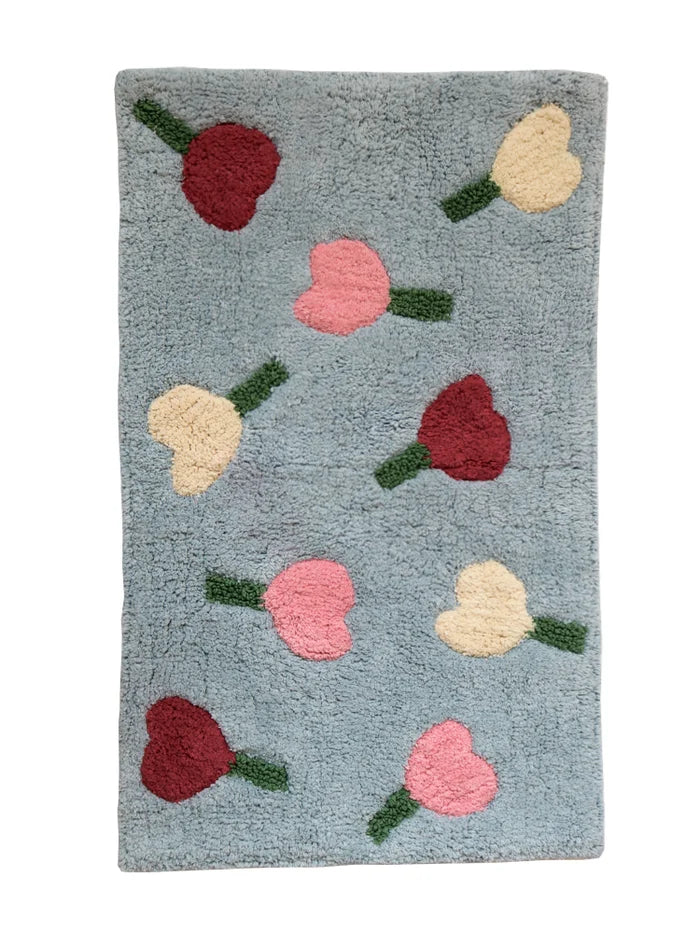 Forget Me Not Bath Mat Sky
