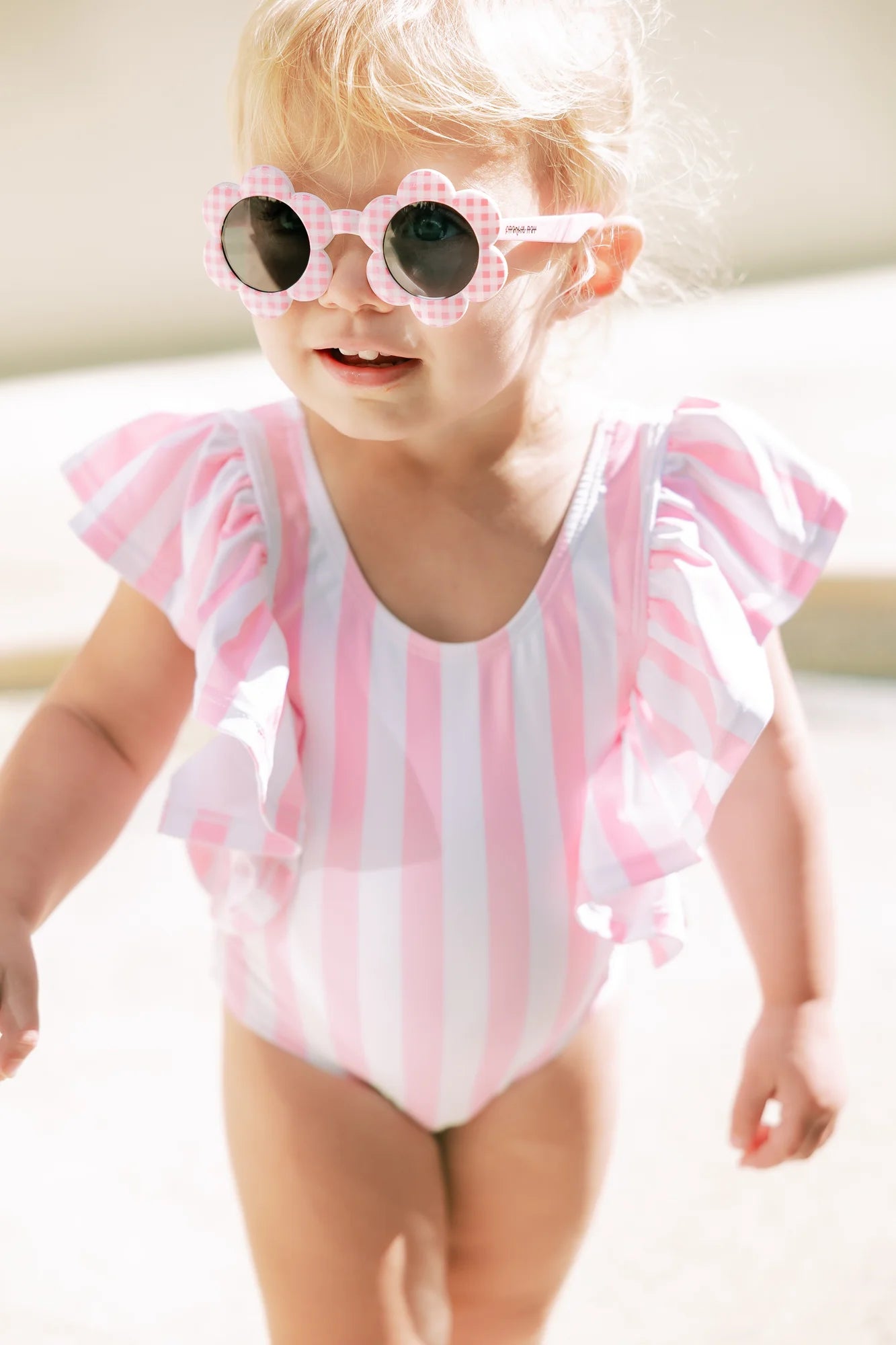 Baby Daisy Sunglasses Pink Check