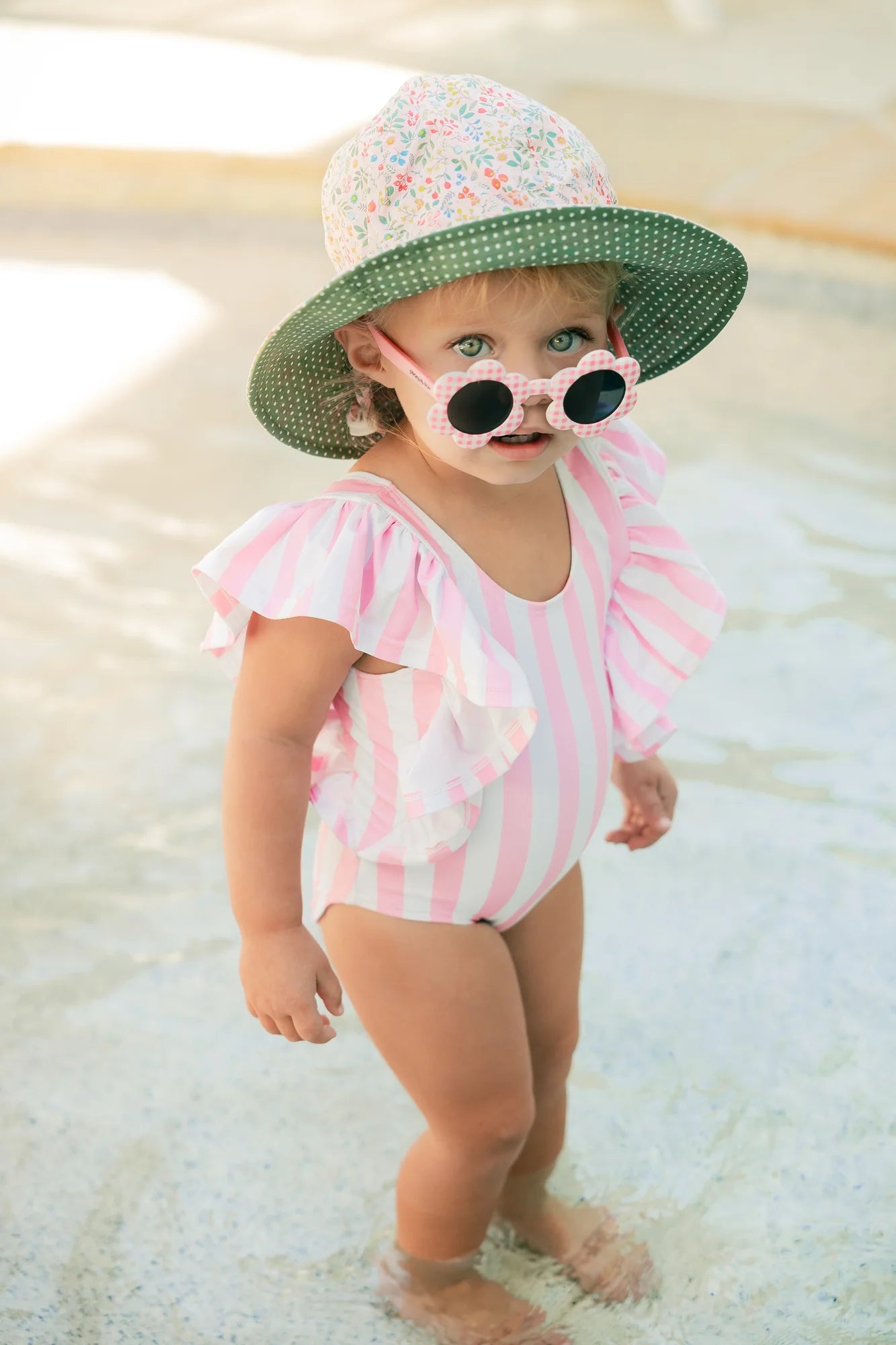 Baby Daisy Sunglasses Pink Check