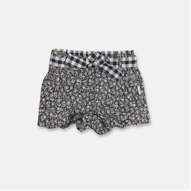 Girls Scalloped Hem Shorts Vintage Posy