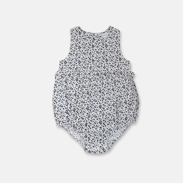 Baby Girls Nora Playsuit Navy Daisy