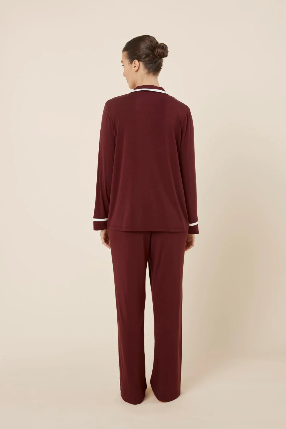 Grace Burgundy Bamboo Pj Set