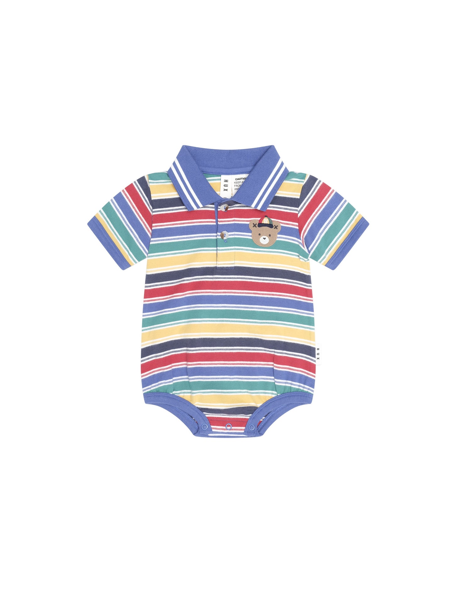 Vintage Stripe Hux Polo Romper