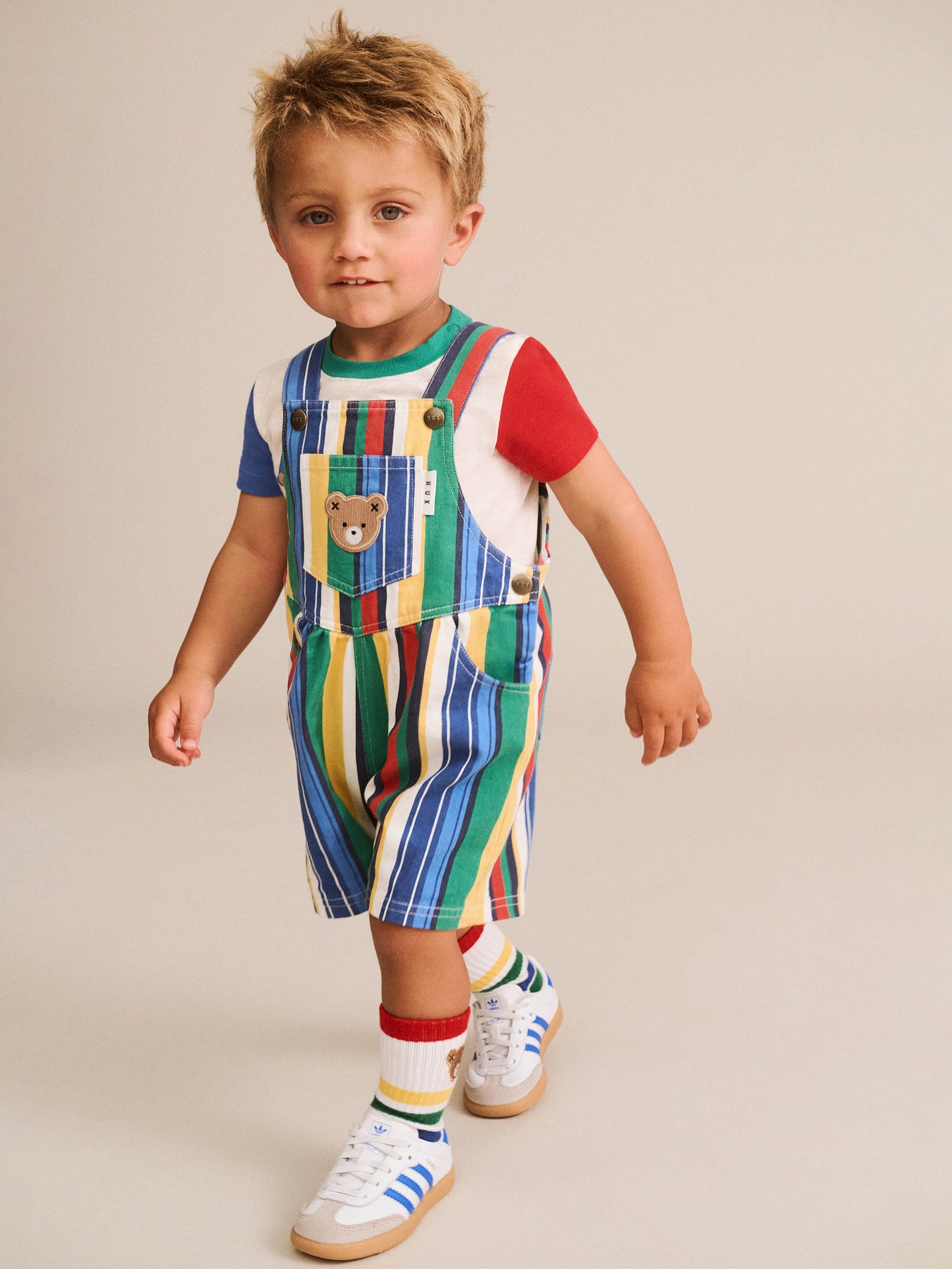 Variegated Stripe Shortall