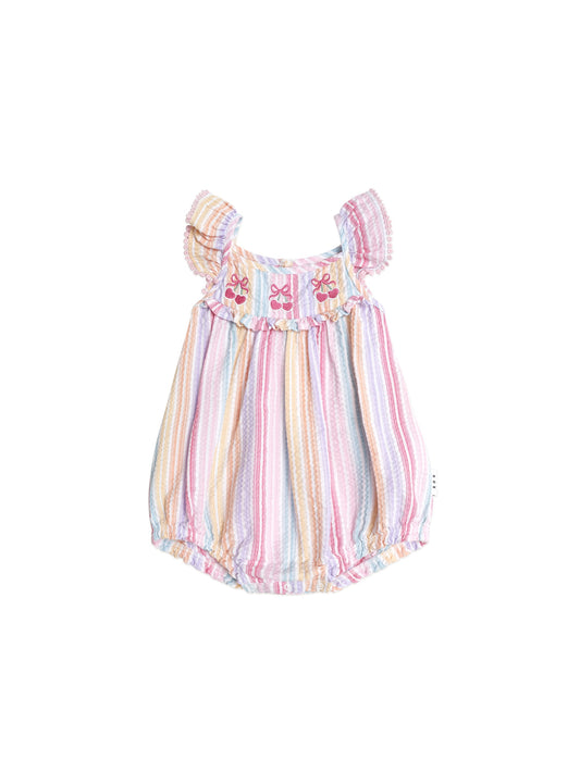 Rainbow Stripe Frill Playsuit