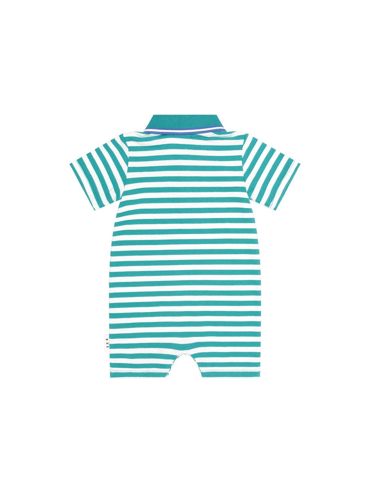 Green Stripe Vacay Hux Romper