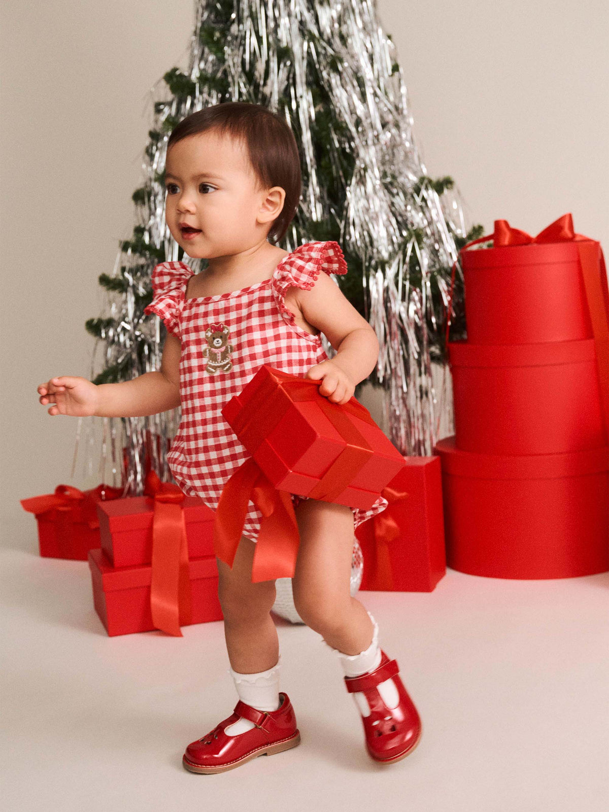 Gingerbread Huxette Bubble Romper