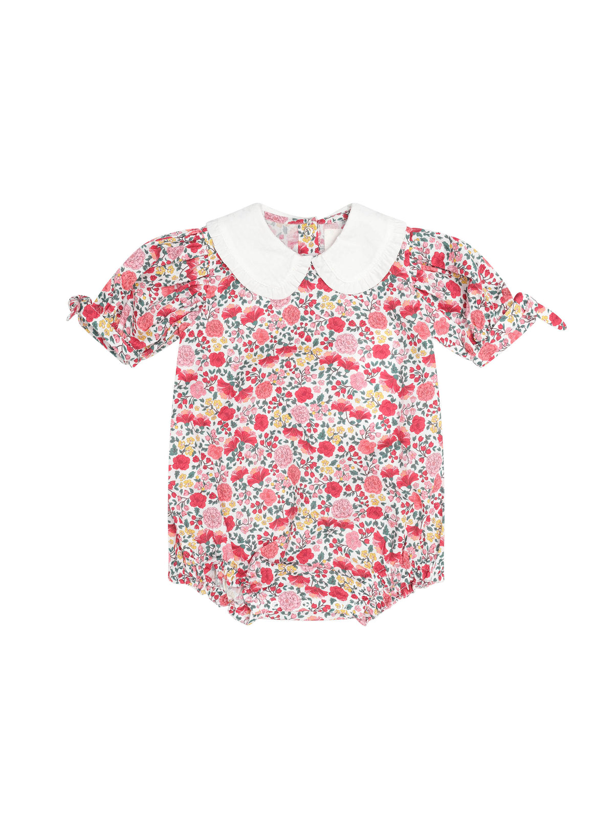 Festive Floral Frill Collar Bubble Romper