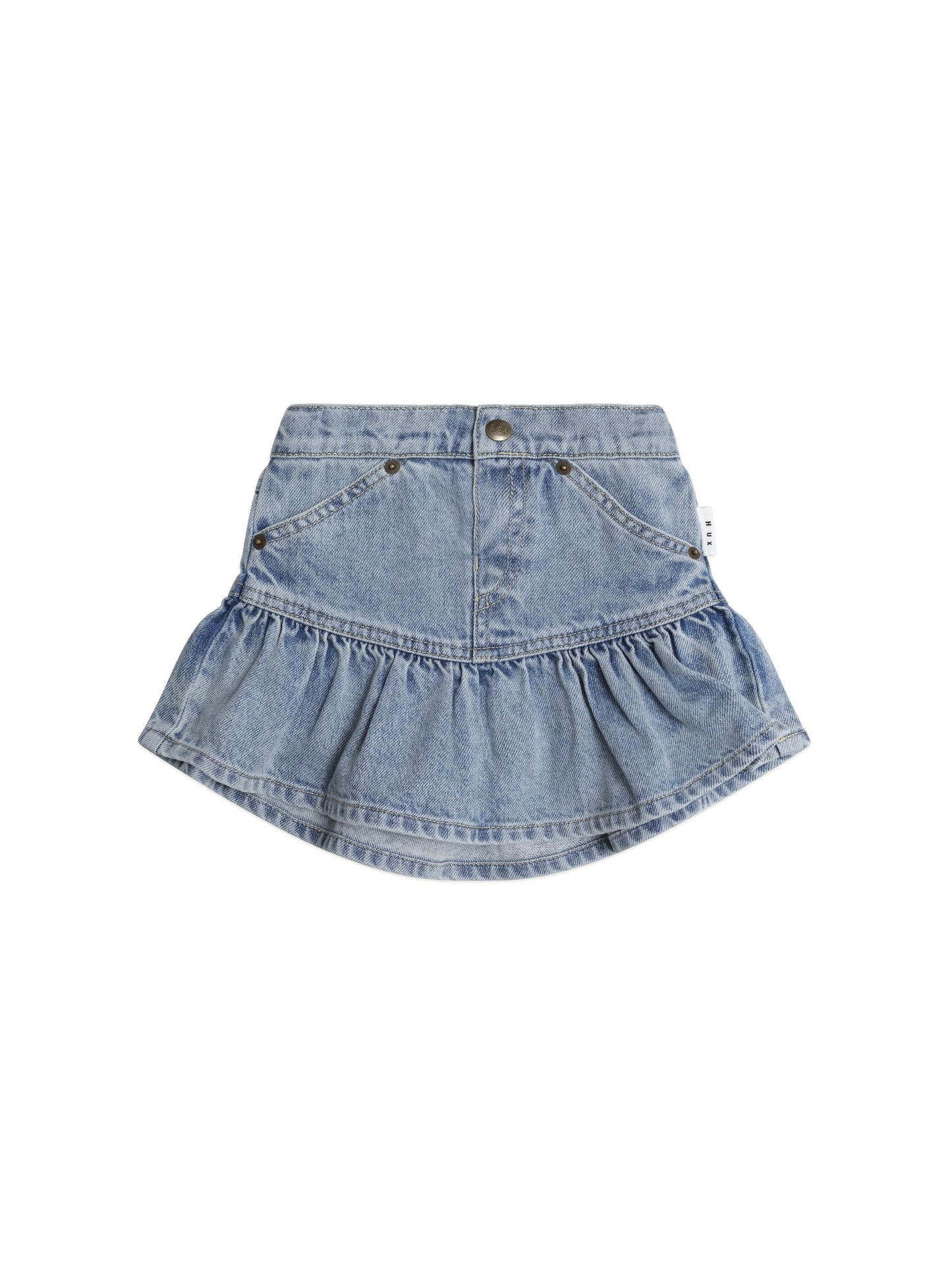 Dreamy Denim Frilly Skirt