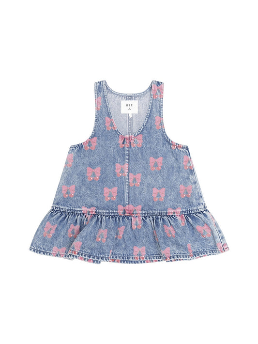 Dreamy Denim Cherry Pinafore