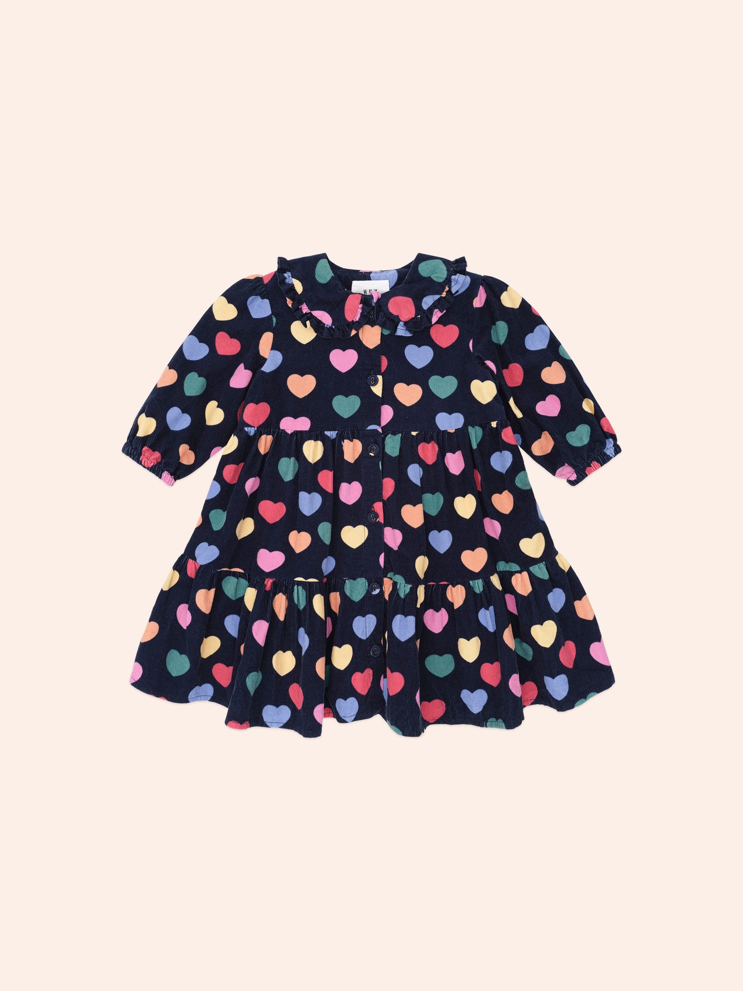 Multi Hearts Cord Dress