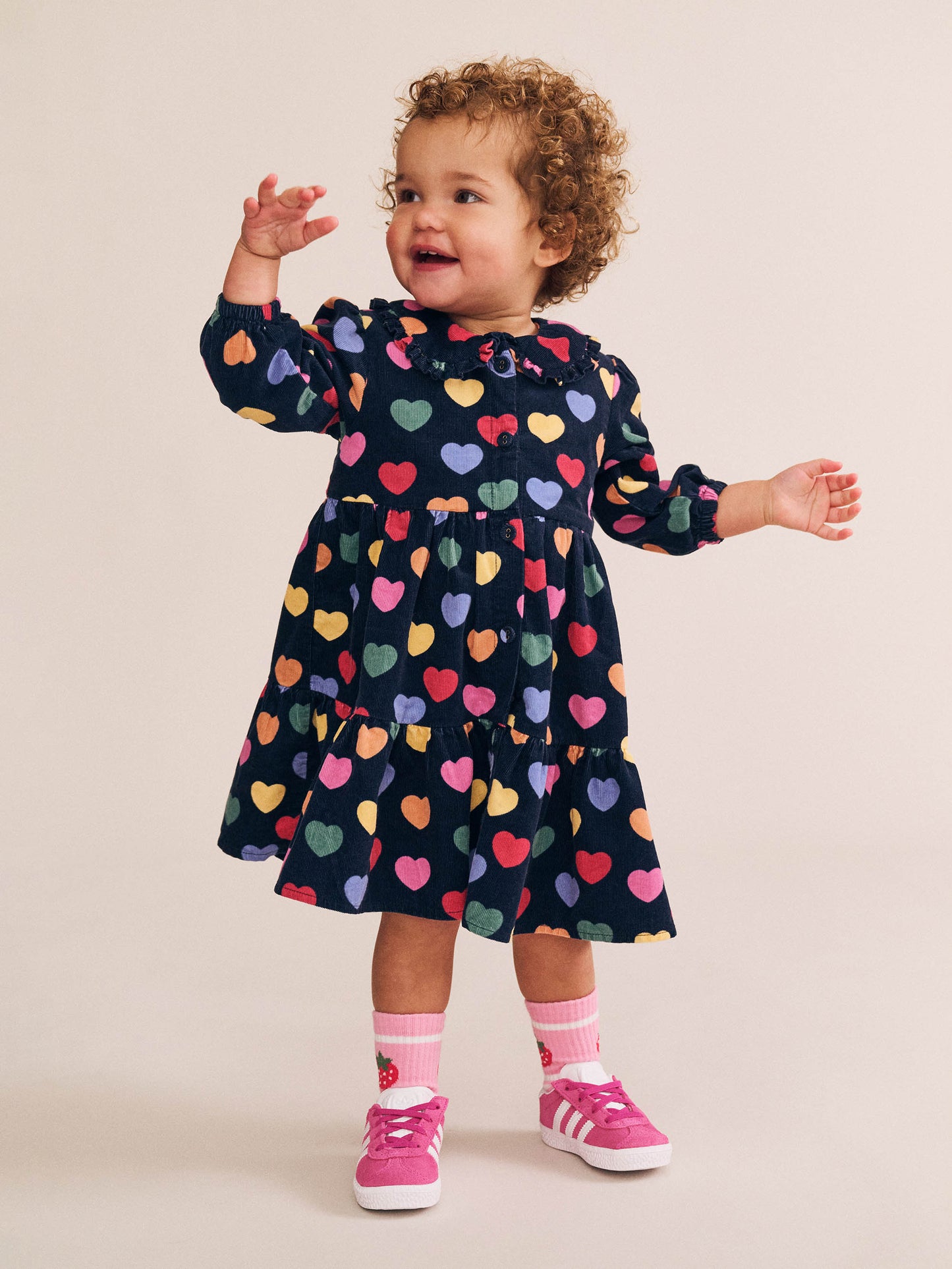 Multi Hearts Cord Dress