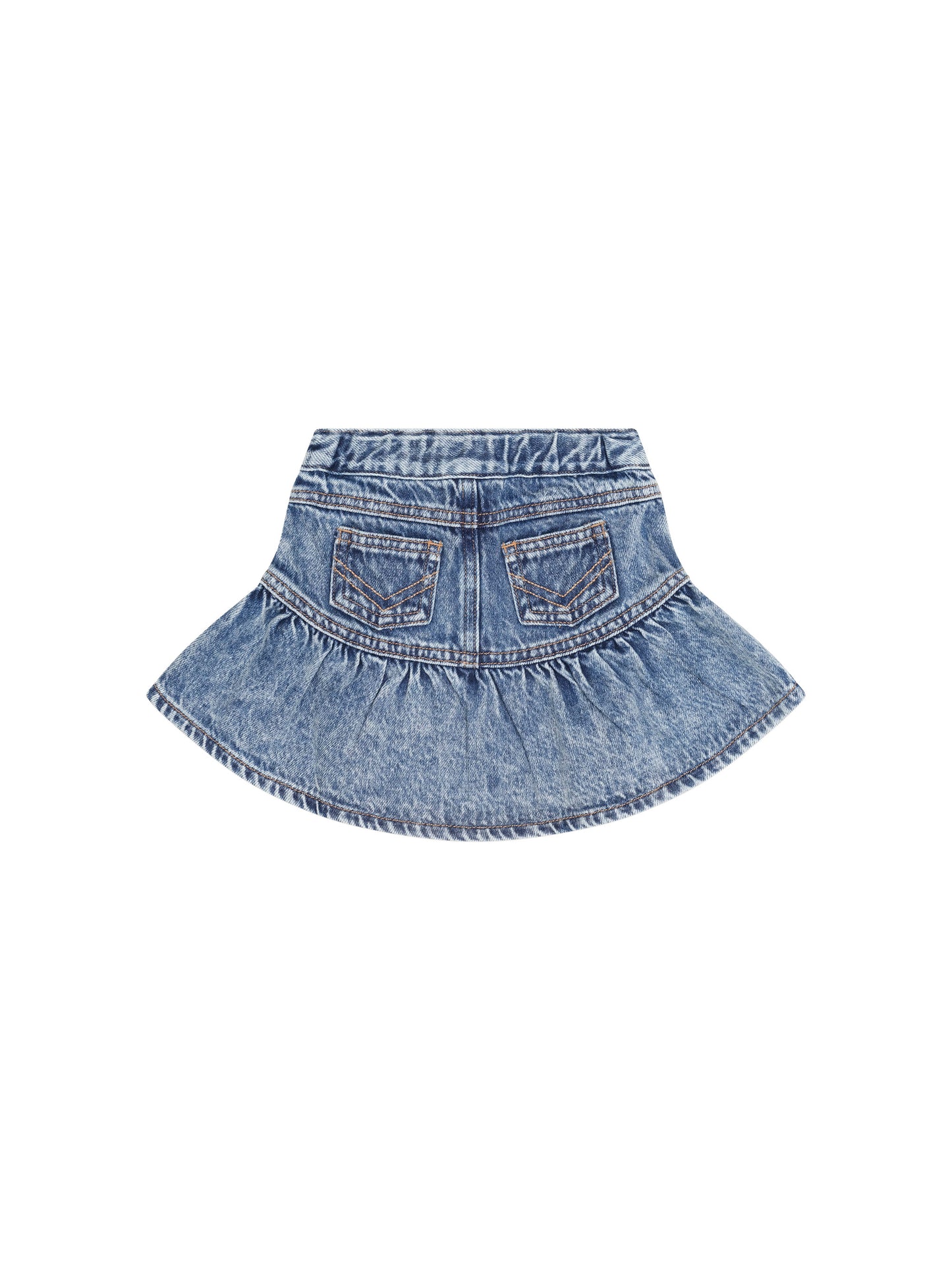 Dreamy Denim Tiered Skirt