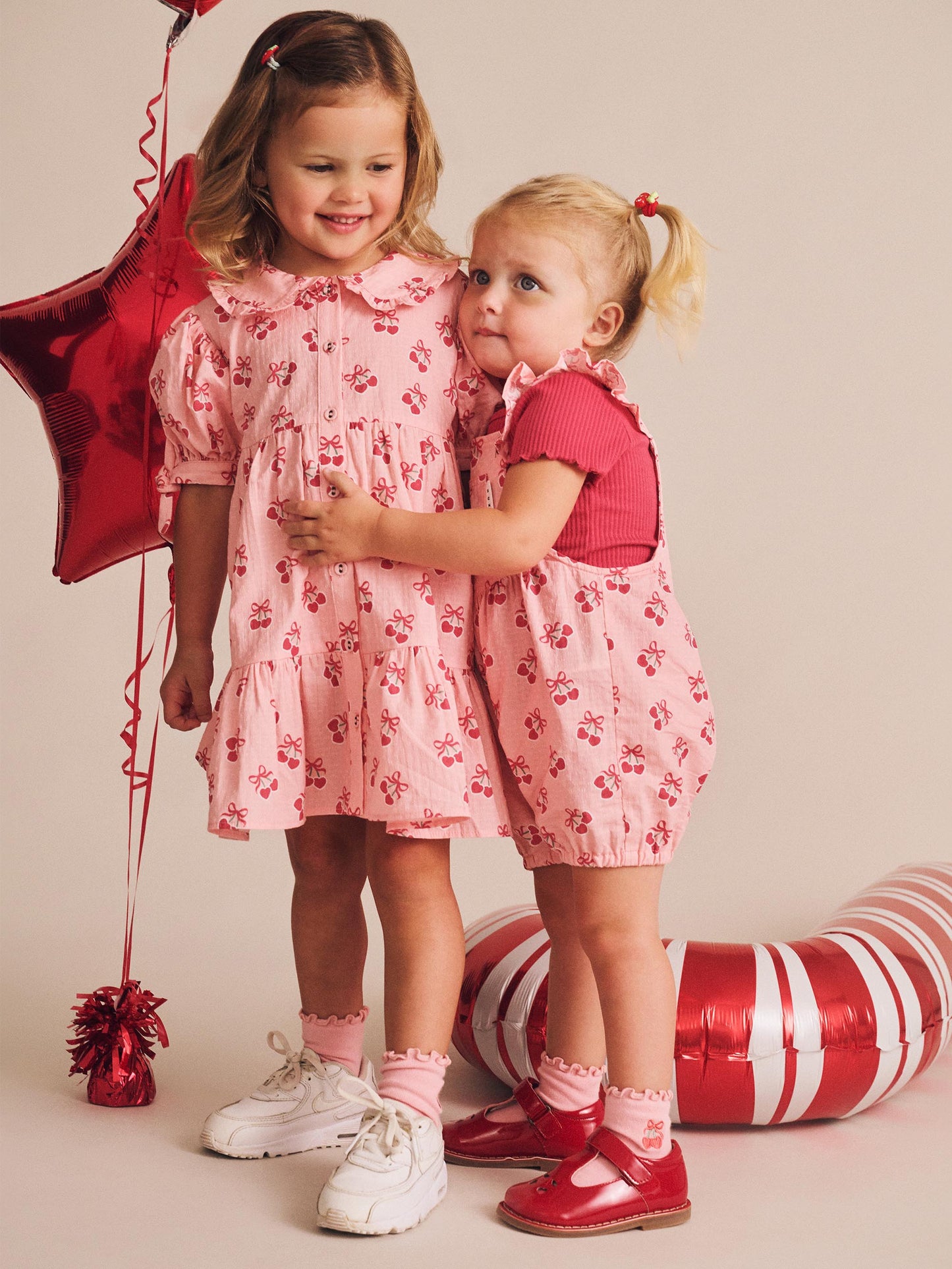 Cherry Pie Tiered Smock Dress