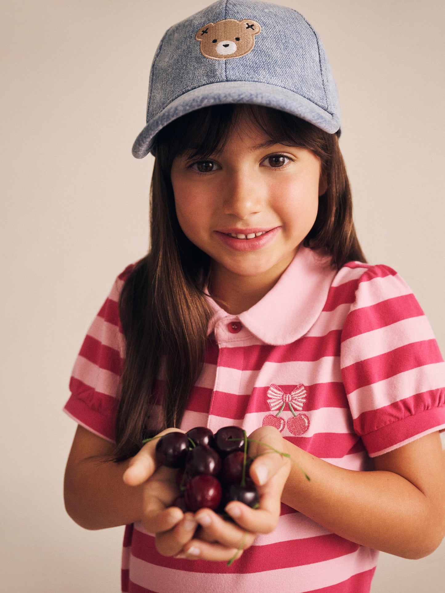 Cherry Pie Puff Sleeve Polo Tee
