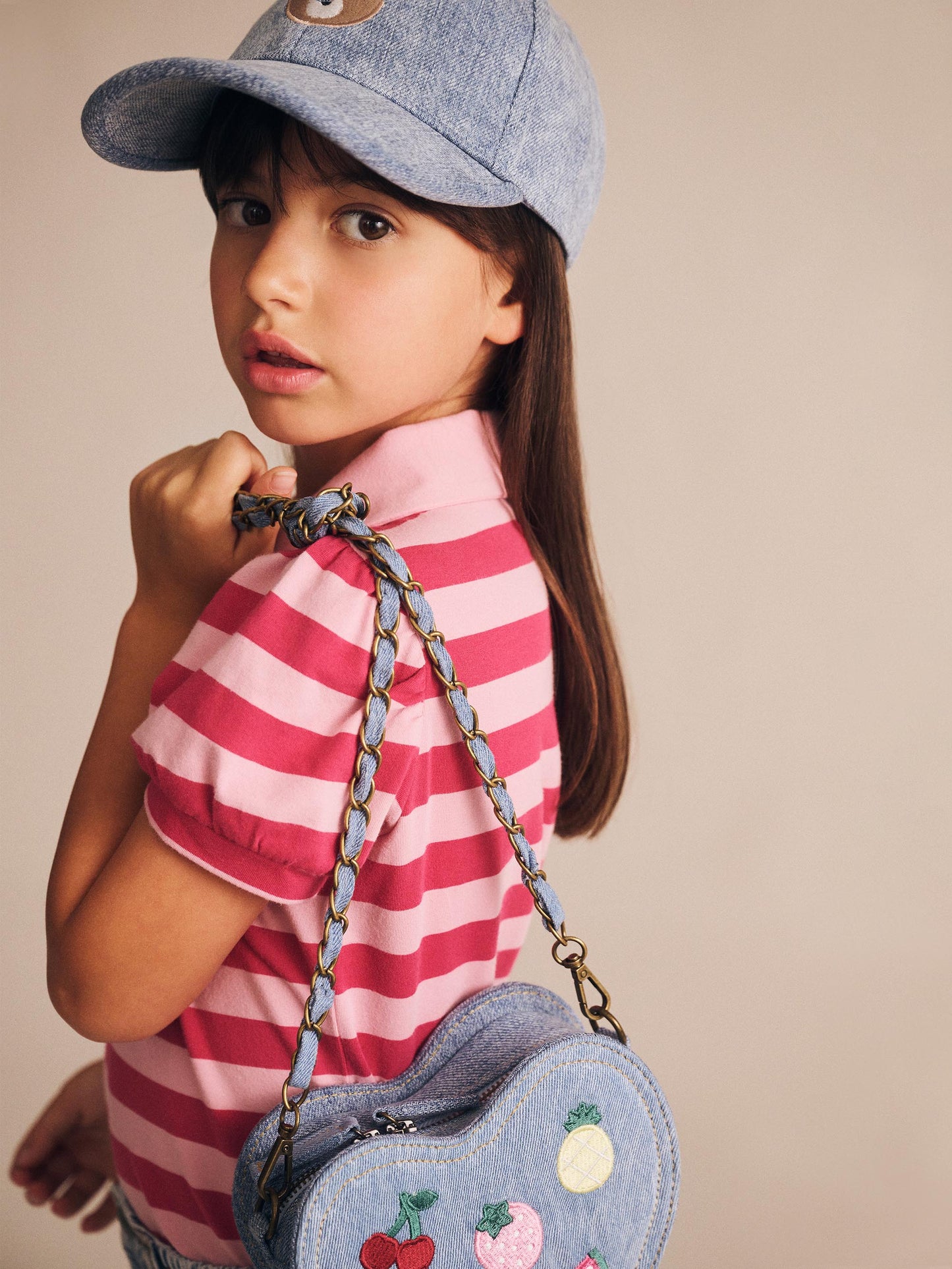 Cherry Pie Puff Sleeve Polo Tee