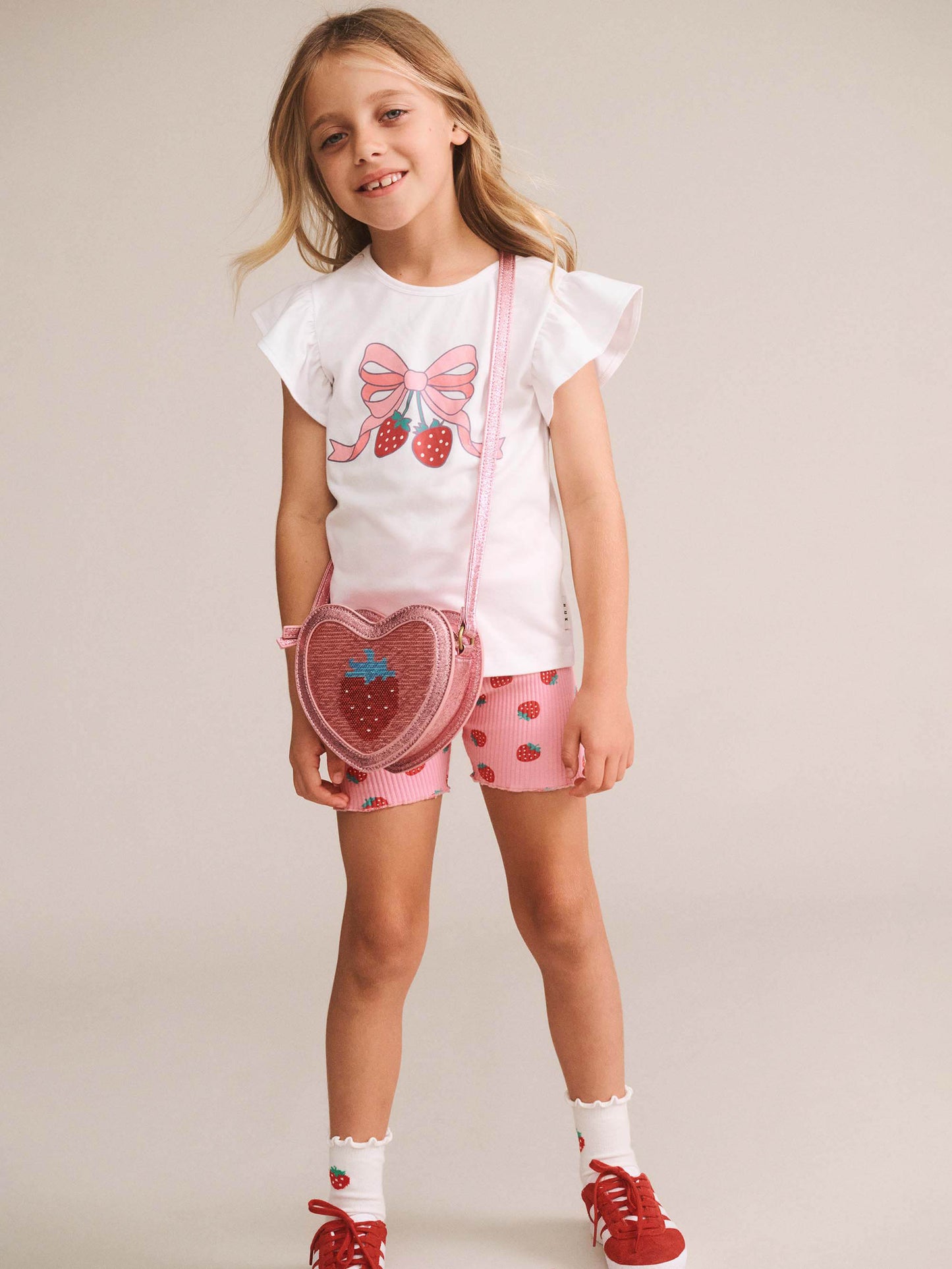 Strawberry Bow Frill Tee
