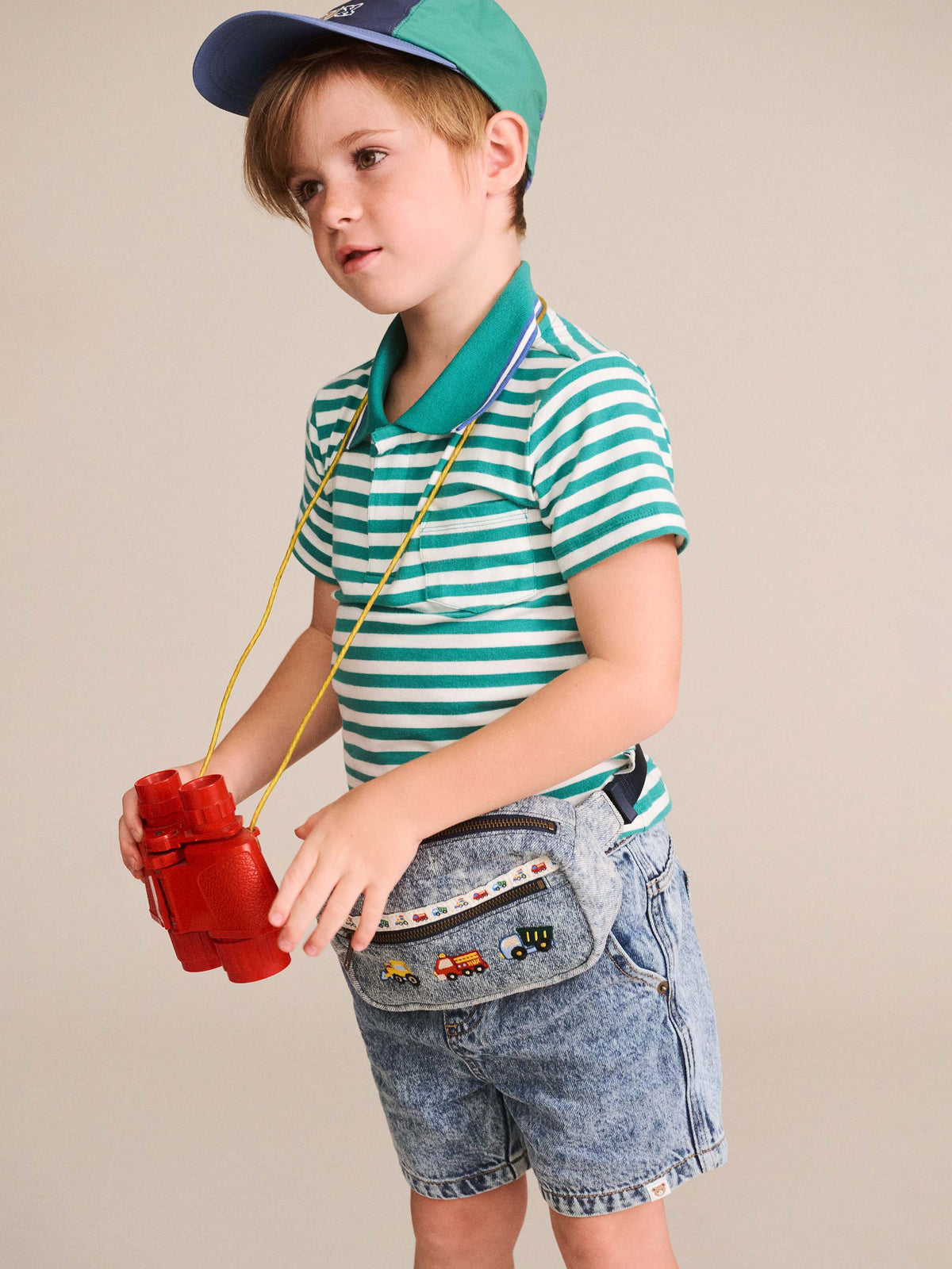 Green Stripe Polo