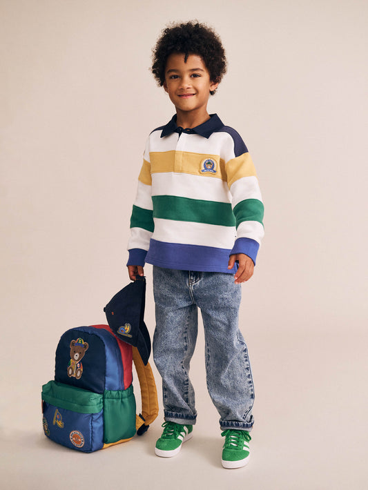 Colour Block Panelled Rugby