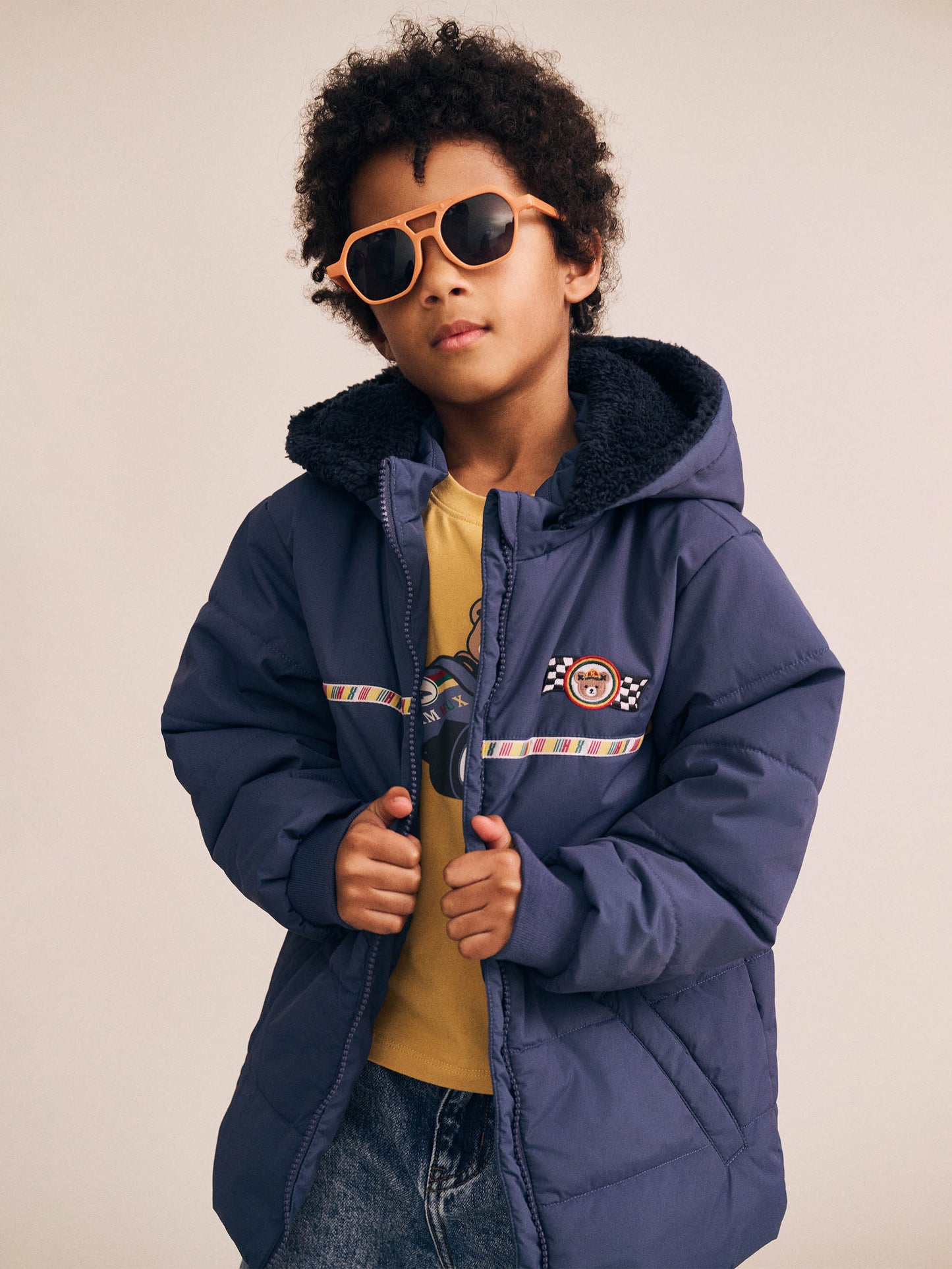 Rug Up Hux Spliced Puffer Jacket
