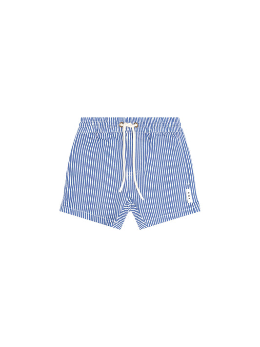 Cobalt Stripe Drawstring Short