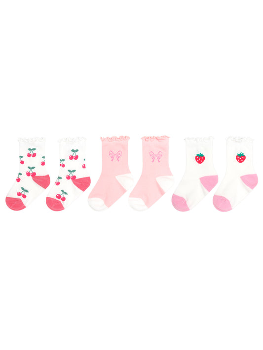 3pk Girls Frill Socks