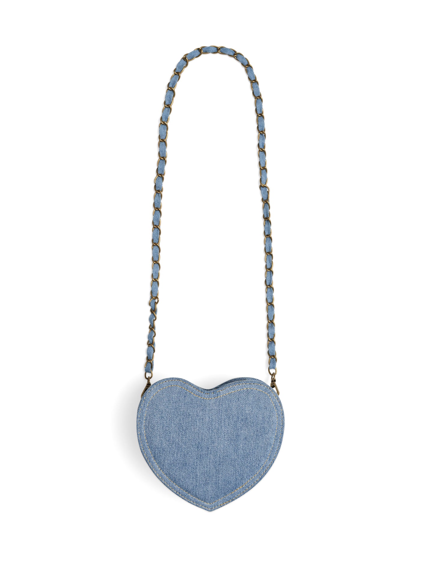 Heart Fruit Denim Shoulder Bag
