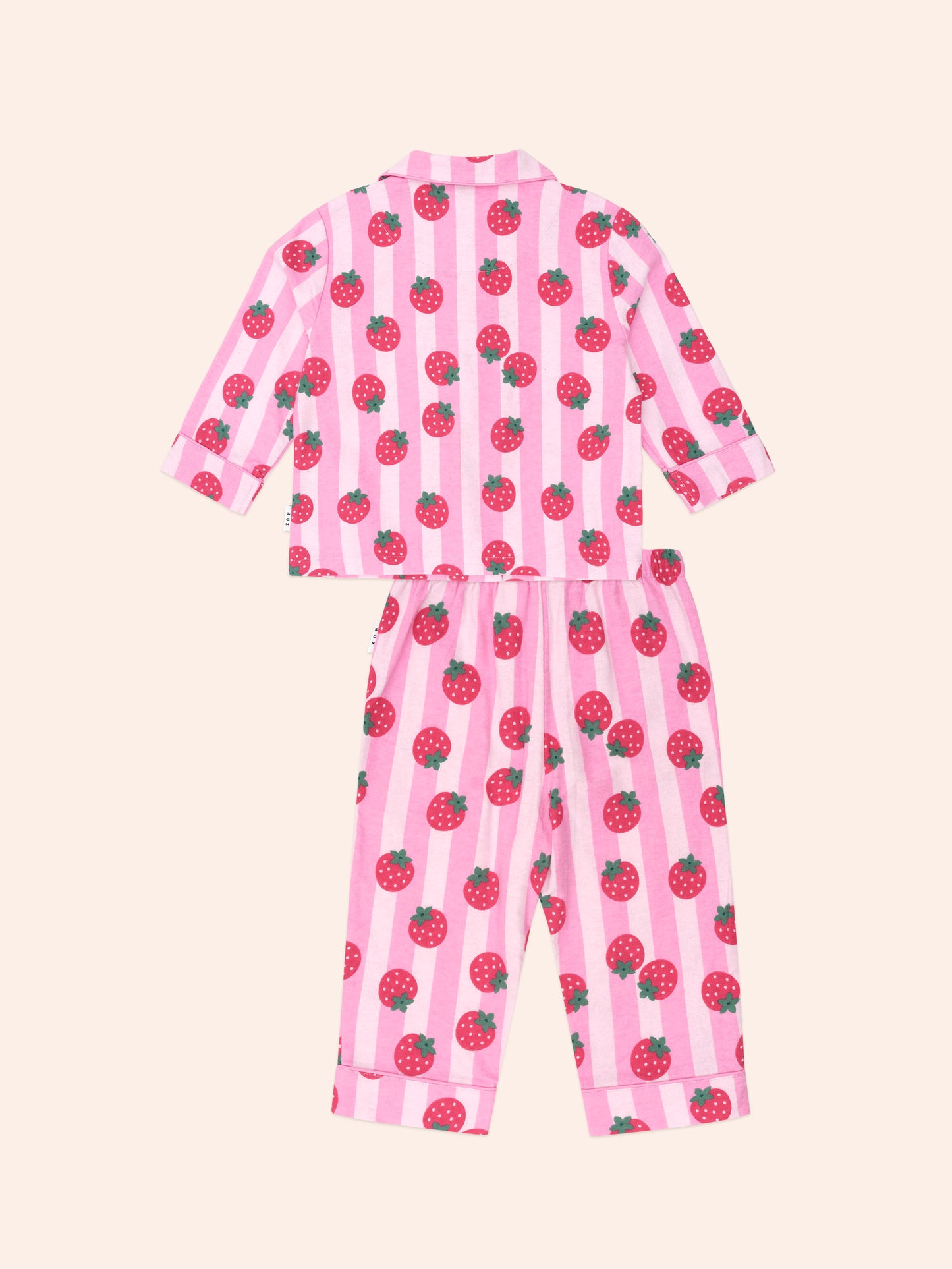 Strawberry Fields Forever Stripe Fannel Pjs