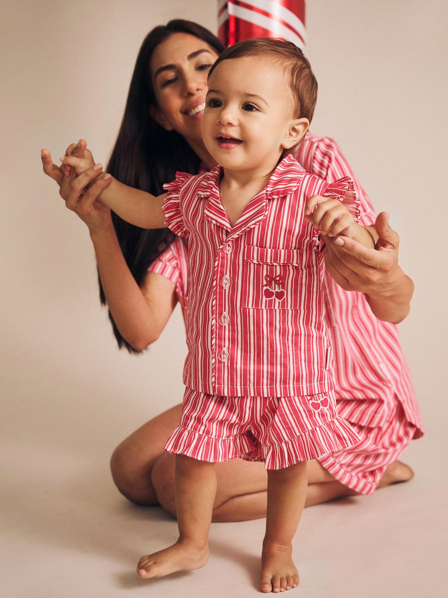 Tis The Season Frill Pjs Candy Cane
