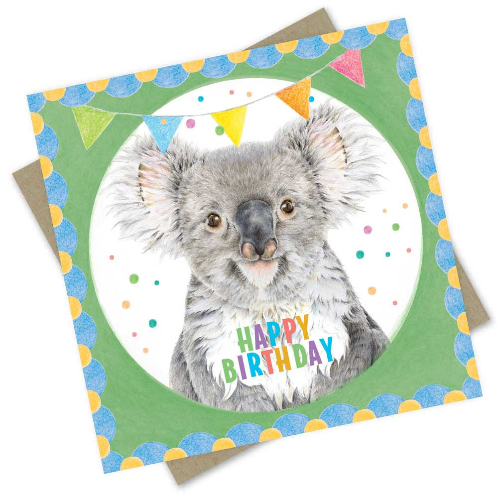 Happy Birthday Koala Fun Card