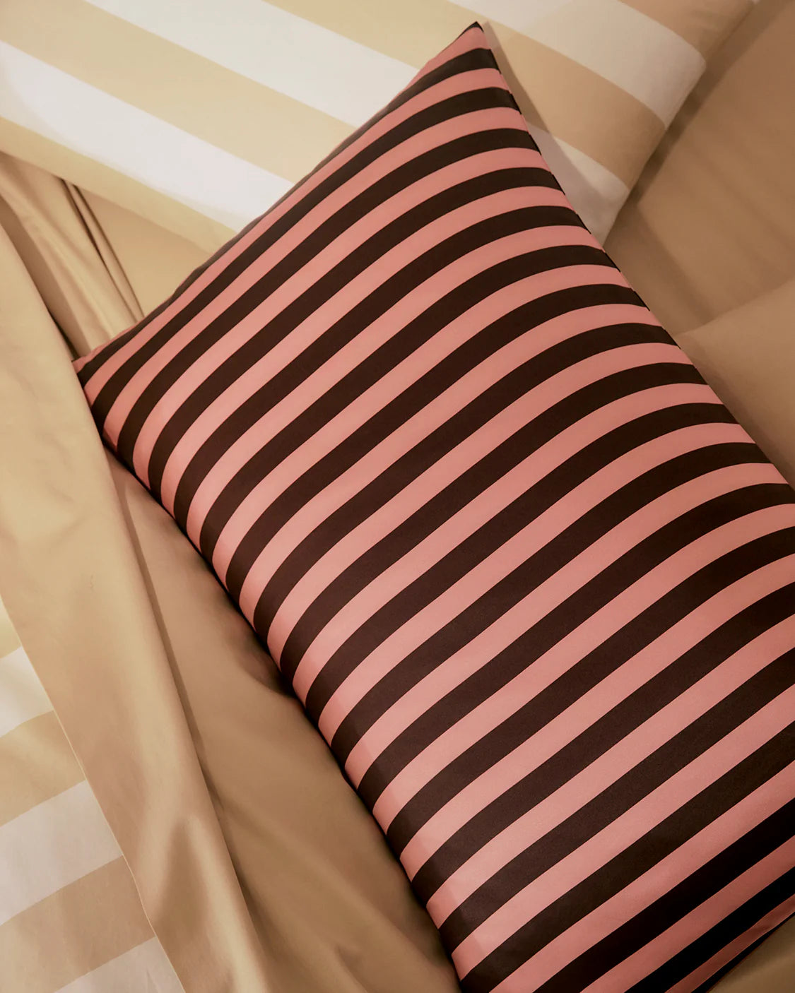 Silk Pillowcase Rocky Road Stripes