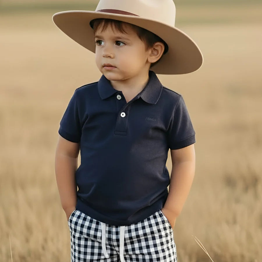 Boys Polo Shirt Navy.
