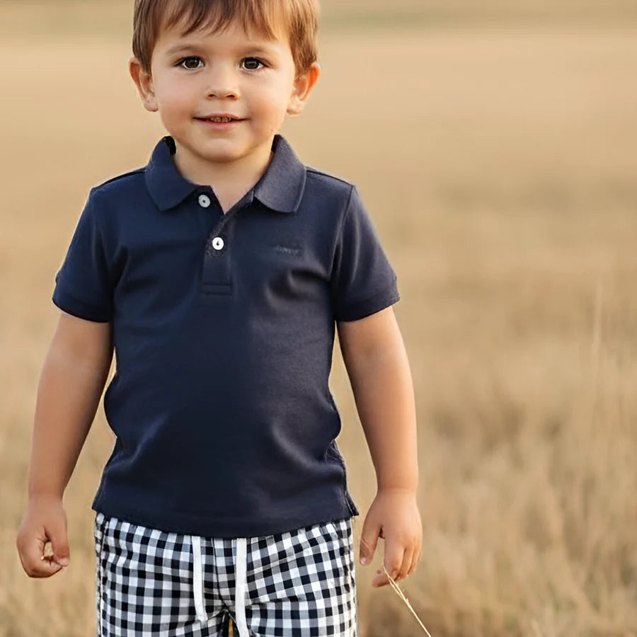 Boys Polo Shirt Navy.